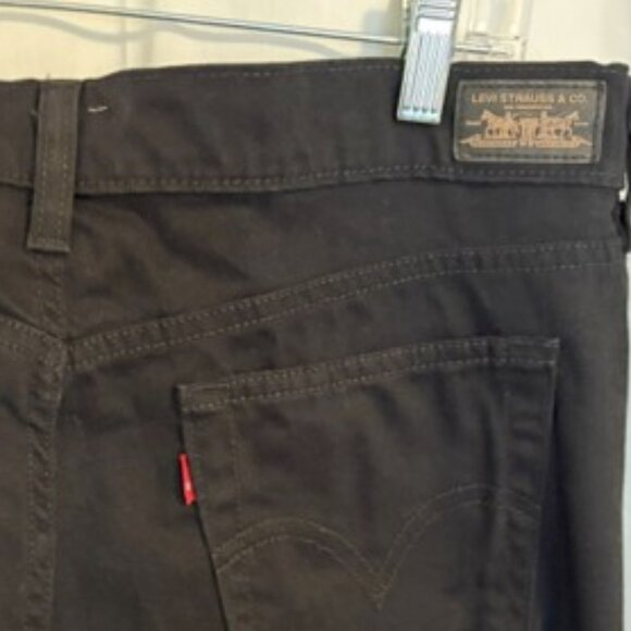 Levi's Black 505 Straight Leg Mid Rise Jeans Sz 10 - Picture 5 of 6